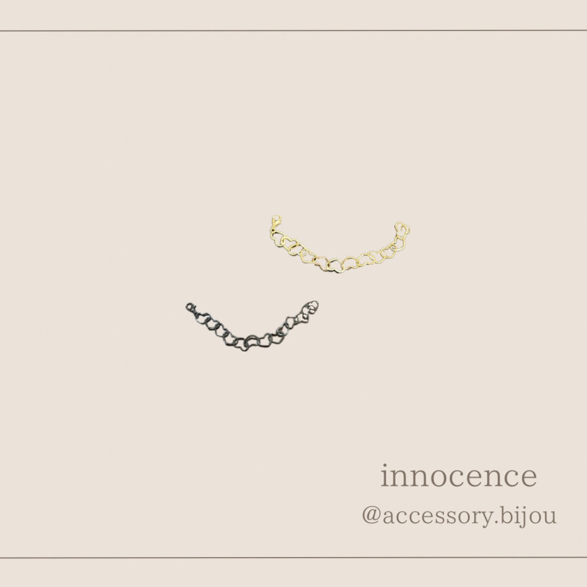 メタルハートブレスレット