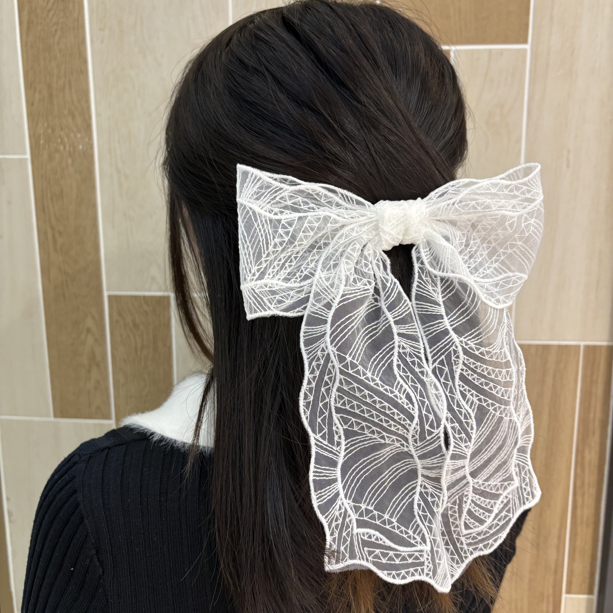 レースリボンバレッタ