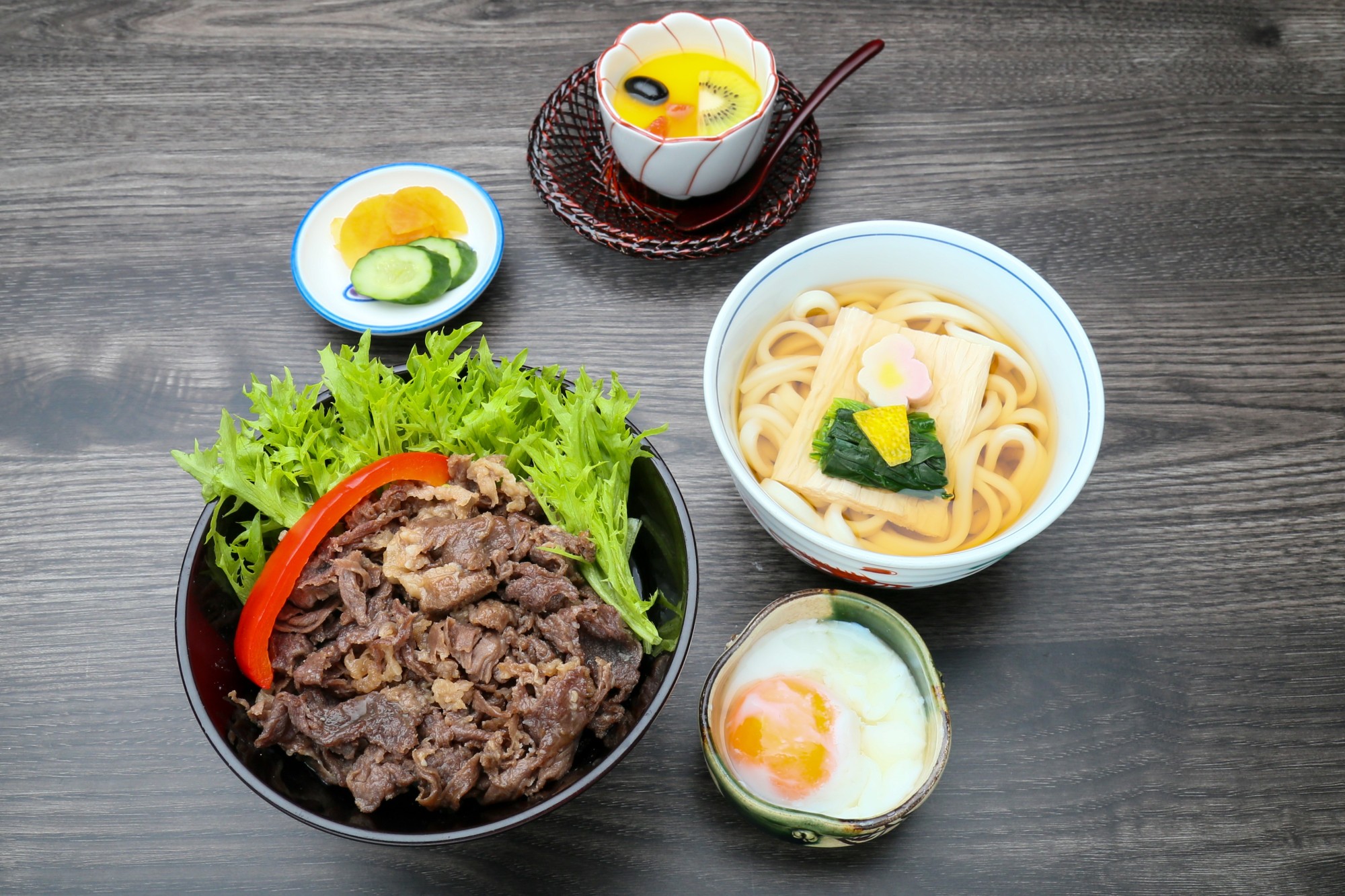 牛しぐれ丼セット