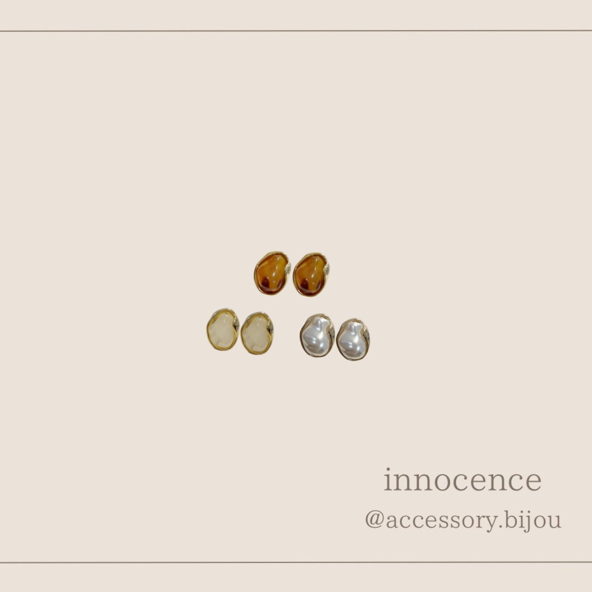 アクリルイヤリング