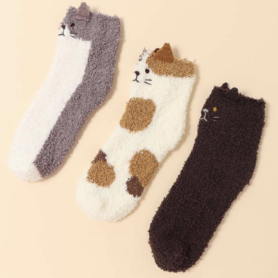 ねこモールルームソックス