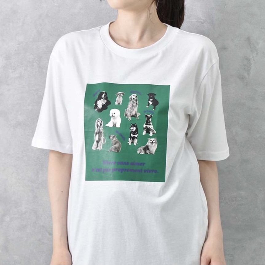 モノクロームペットTシャツ