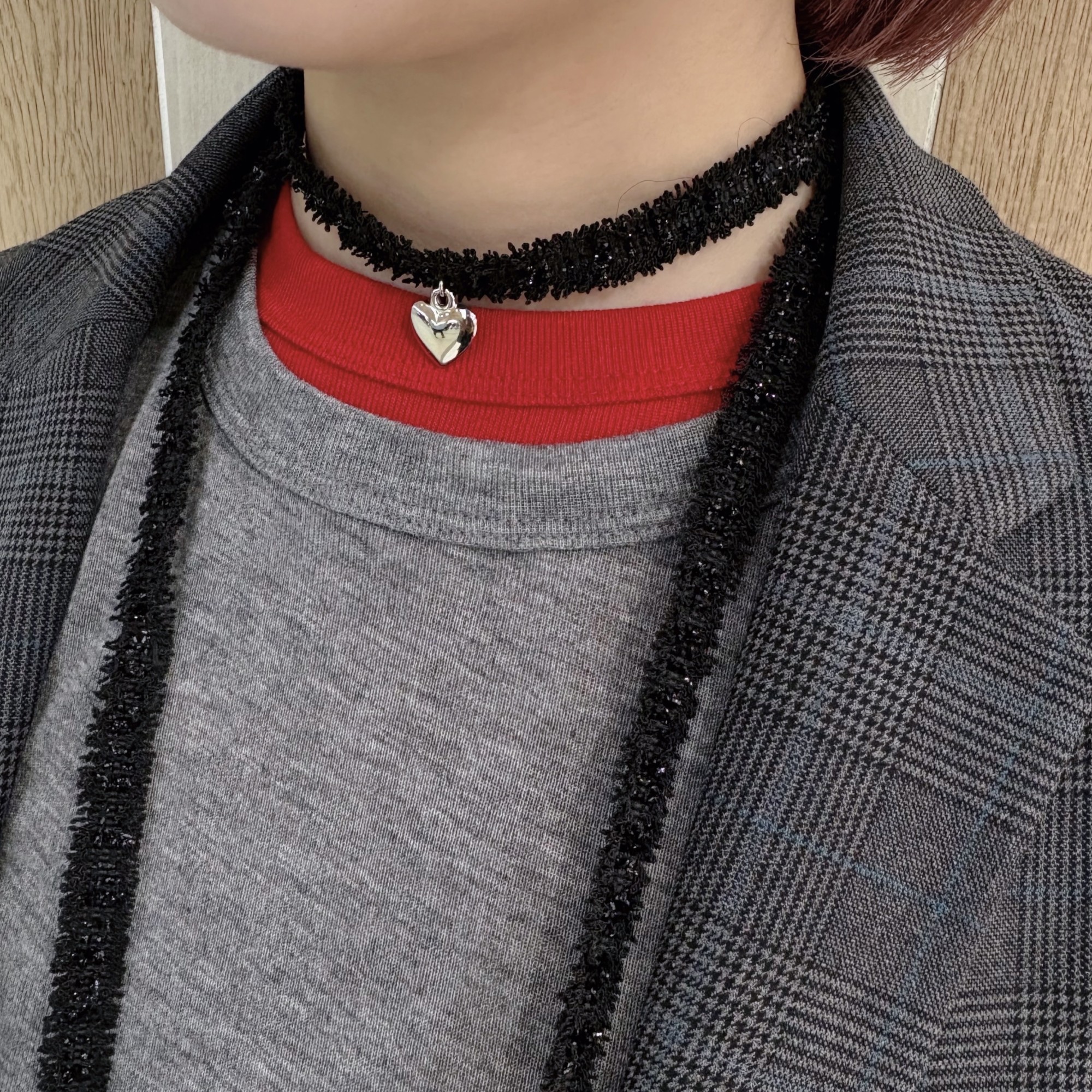 ツイードネックレス