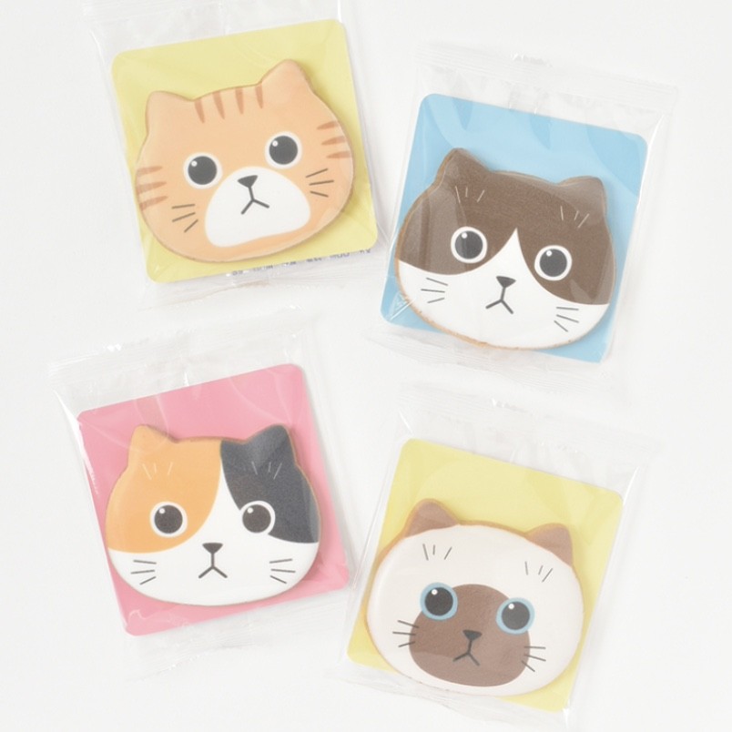 ねこのおかおクッキー