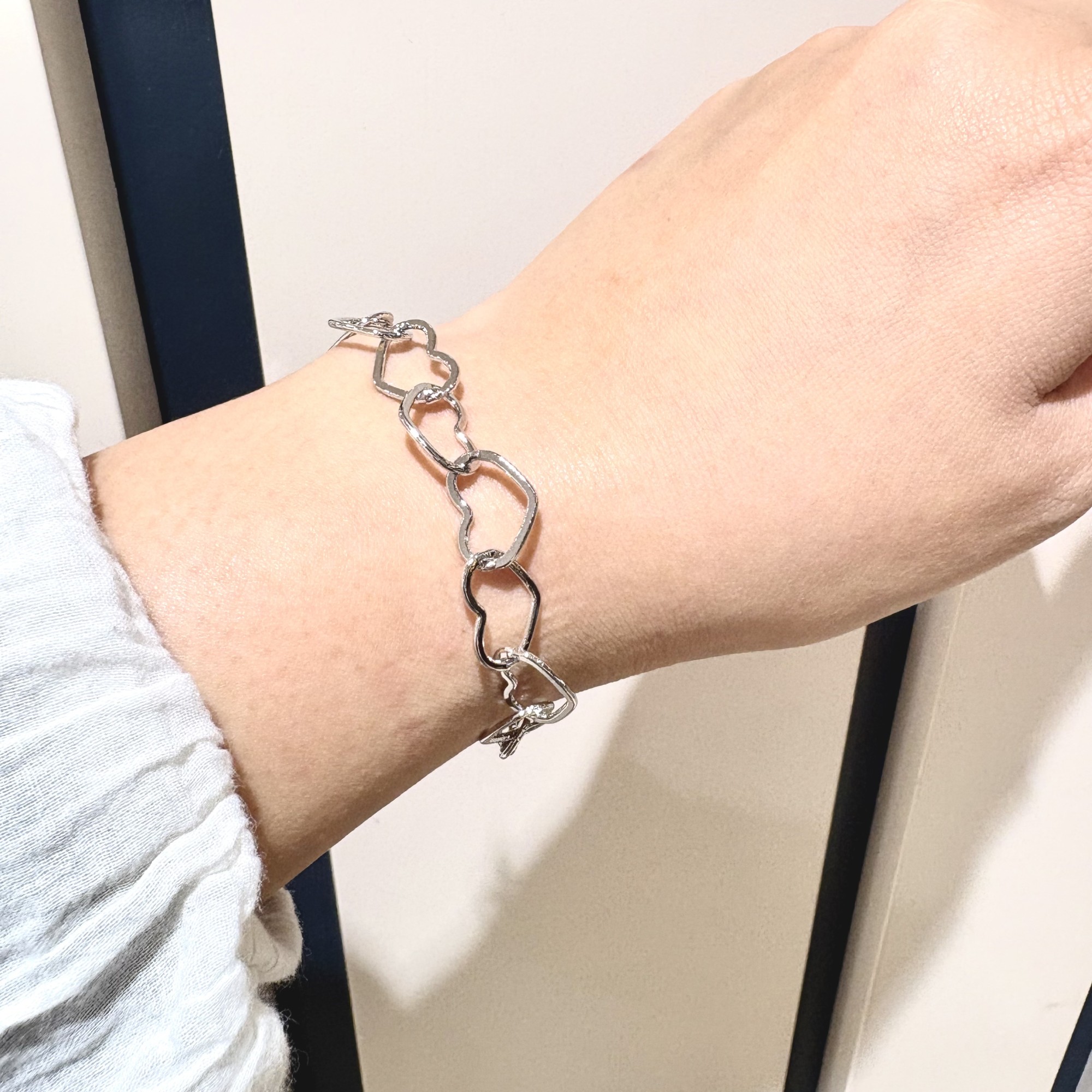 メタルハートブレスレット