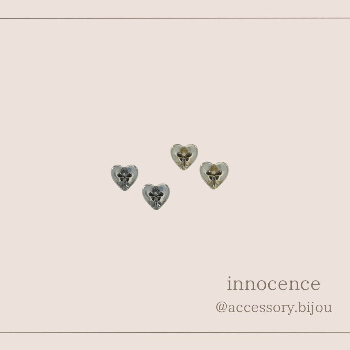 ハートクリアイヤリング