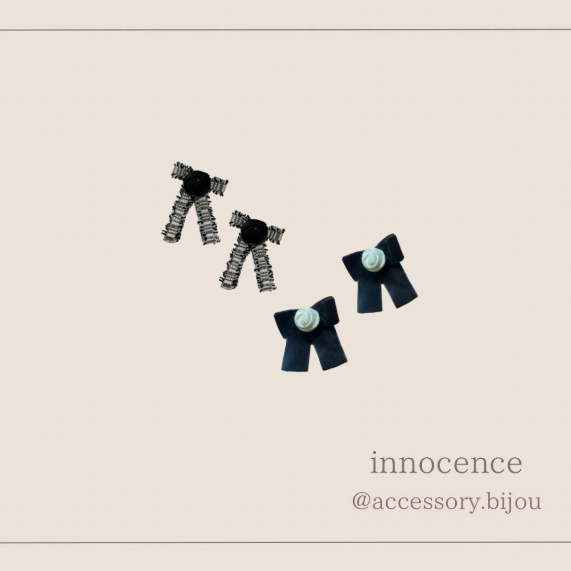 クラシカルローズイヤリング