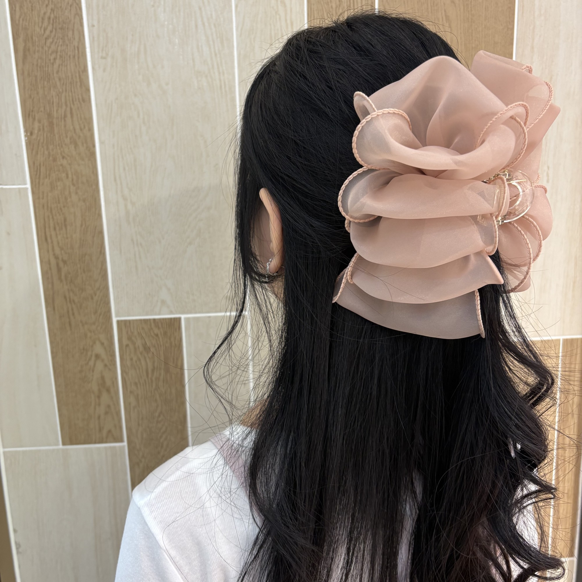 オーガンジーフリルバンス