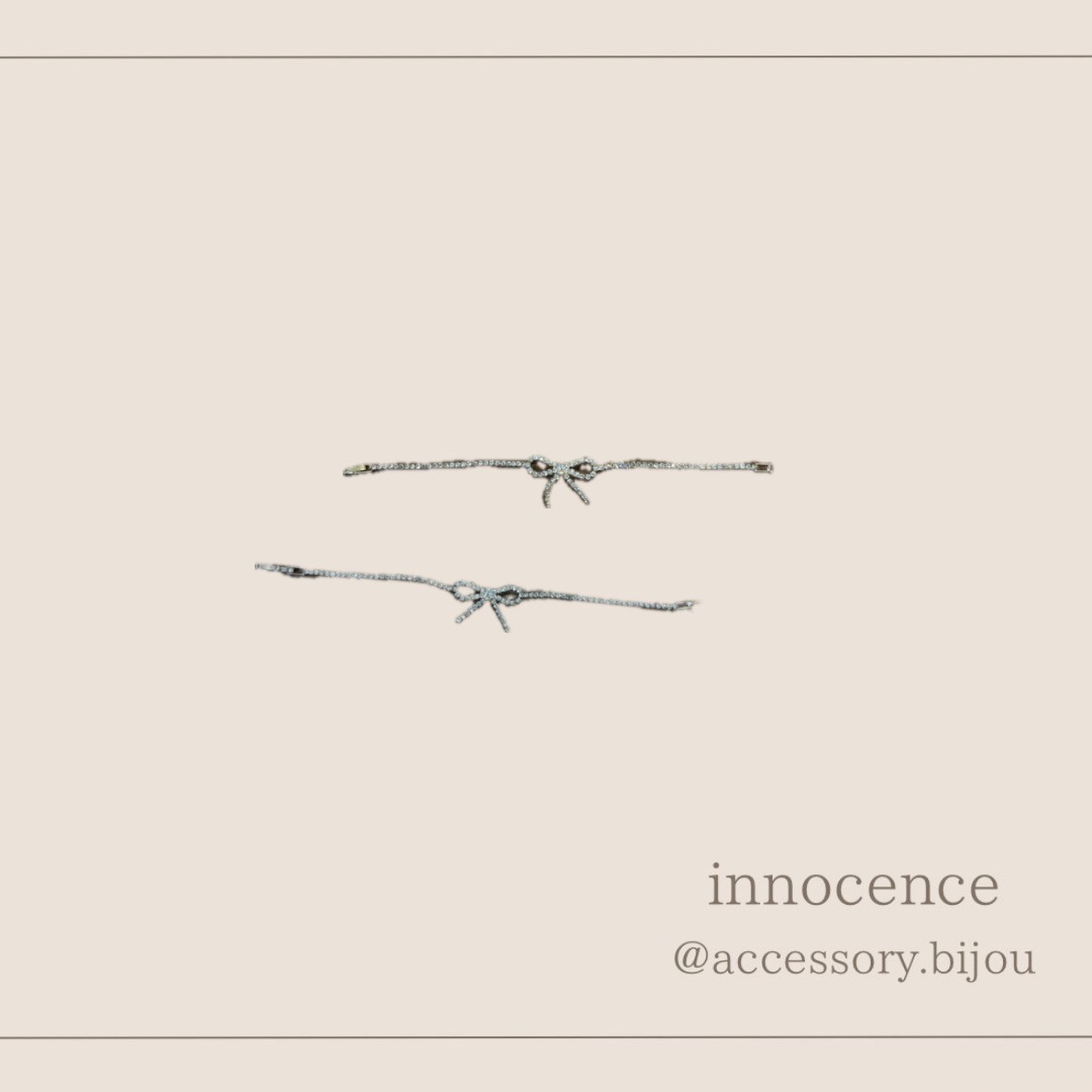 リボンブレスレット