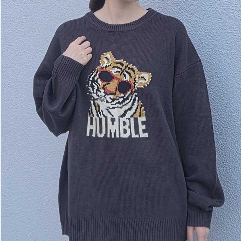 アニマルジャガードニット