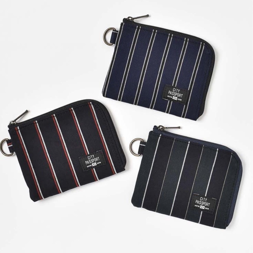 クラッシーストライプシティパス&コインケース