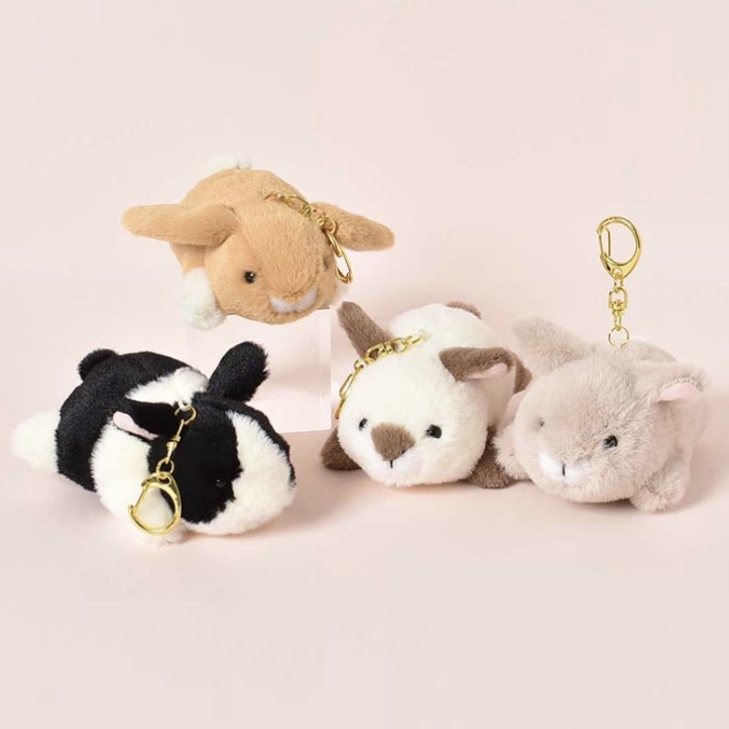 ふわぽちゃうさぎぬいぐるみキーホルダー