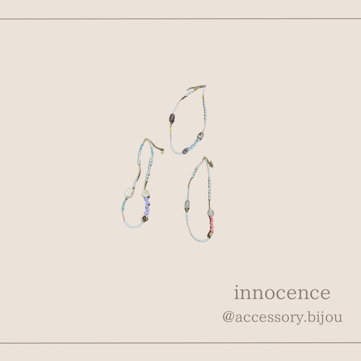 ビーズネックレス