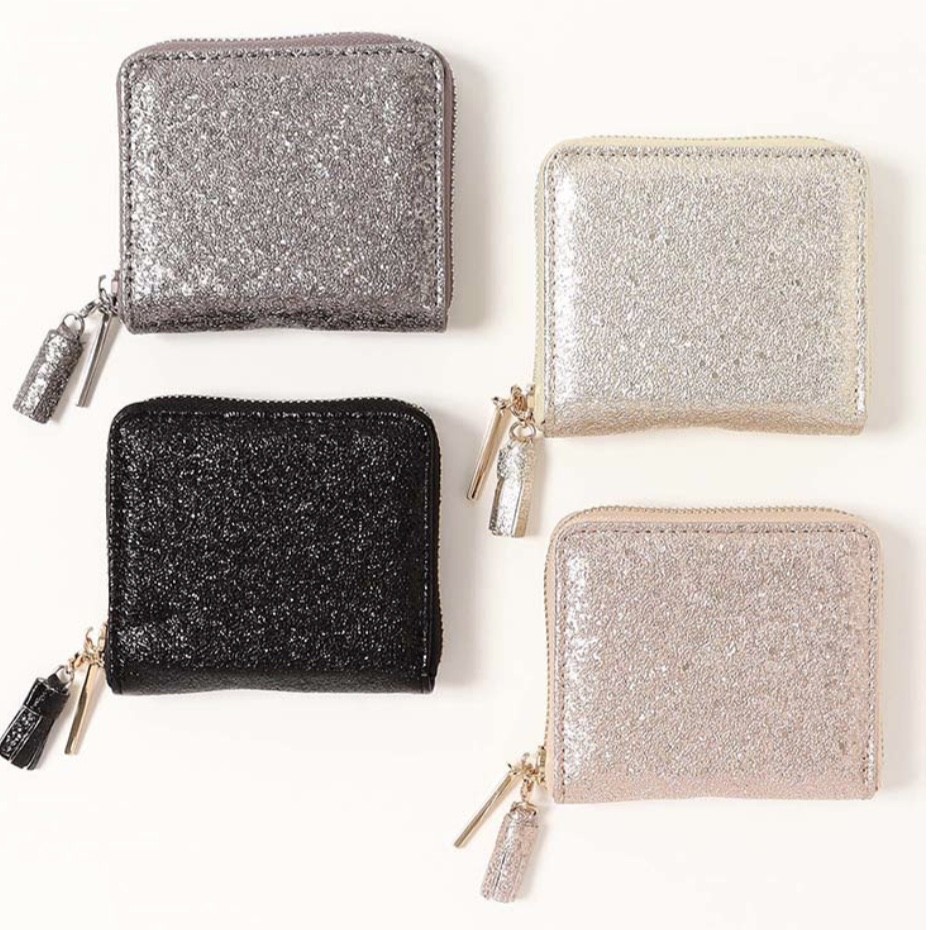 ピソラロメタリックラウンドファスナー財布