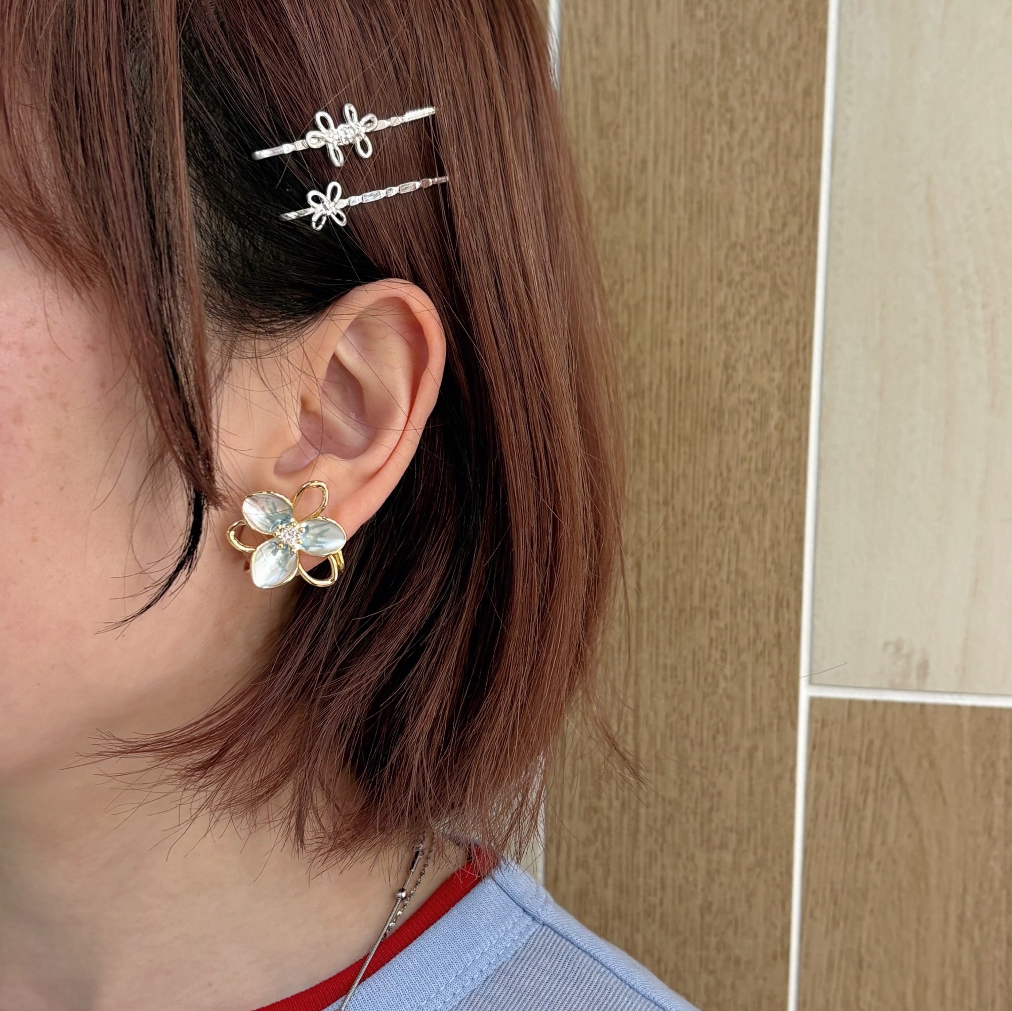 フラワーイヤリング