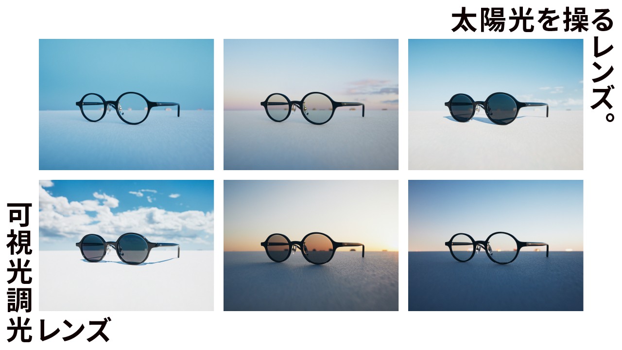 太陽光を操るレンズ。「可視光調光レンズ」新発売!