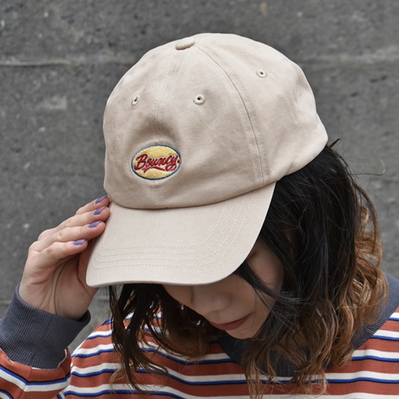 Bouncy.ロゴ刺繍キャップ