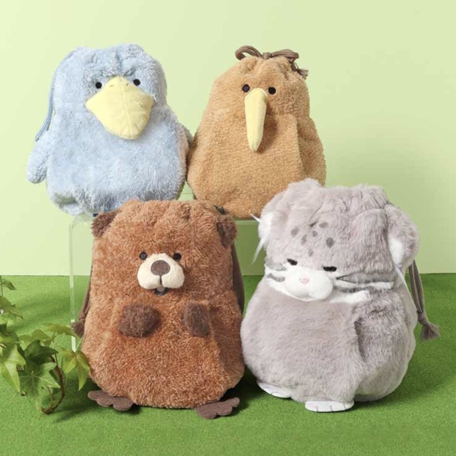 レアアニマルぬいぐるみ巾着