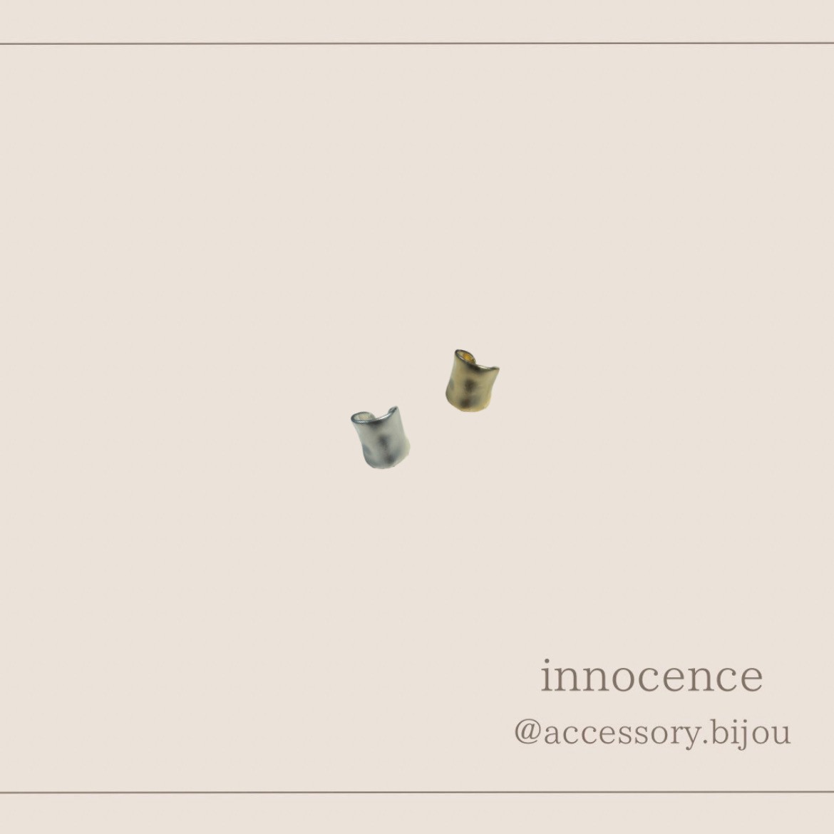 マットメタルイヤーカフ