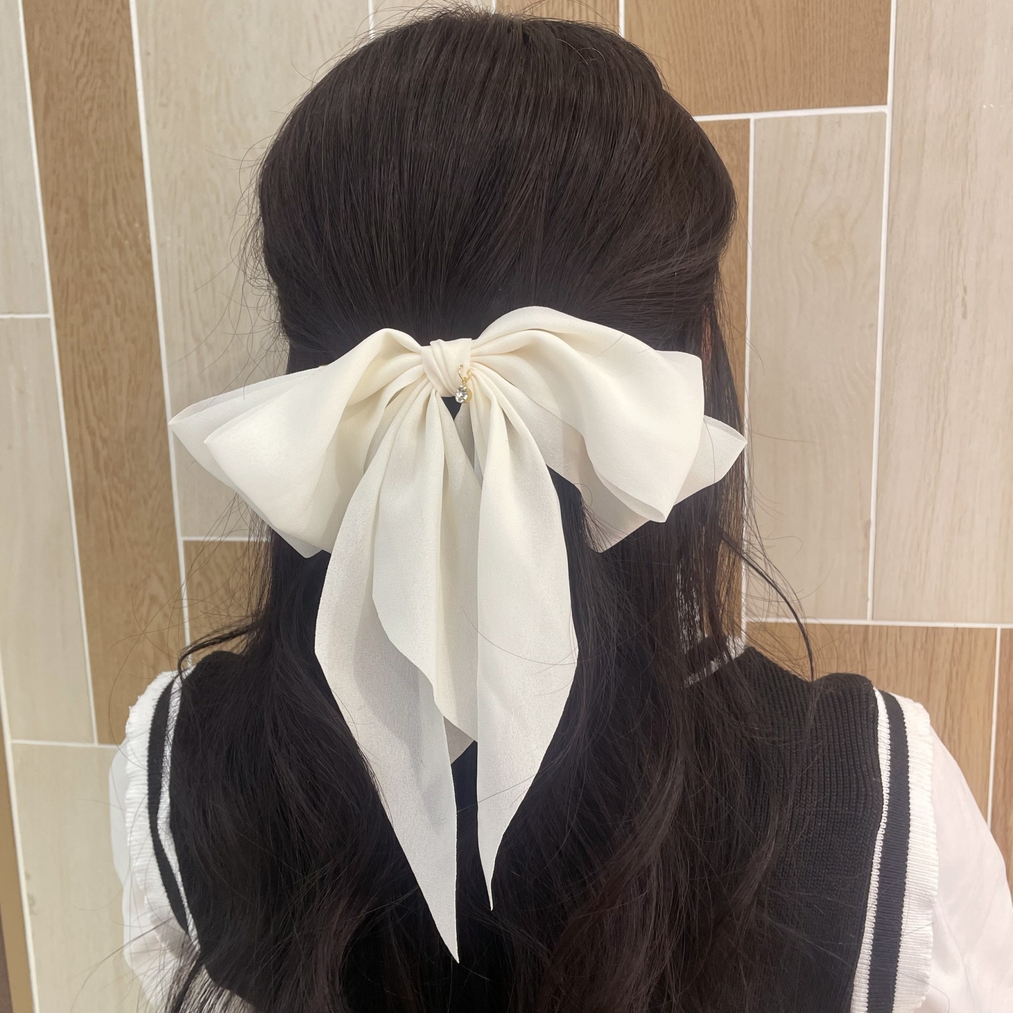 シフォンリボンバレッタ
