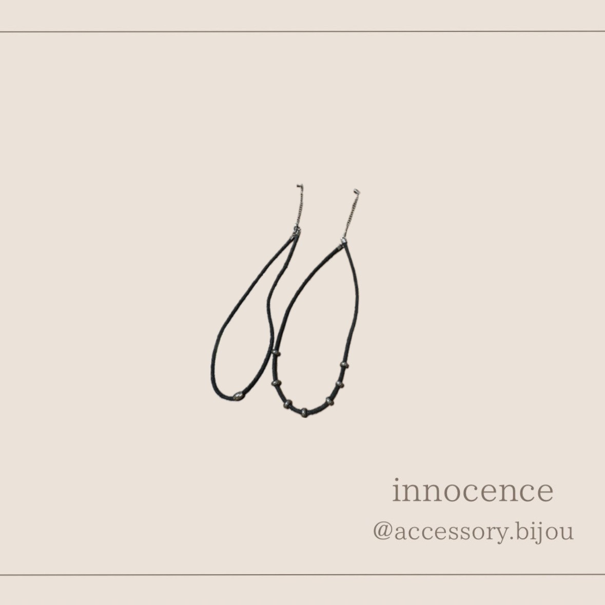 本革チョーカーネックレス