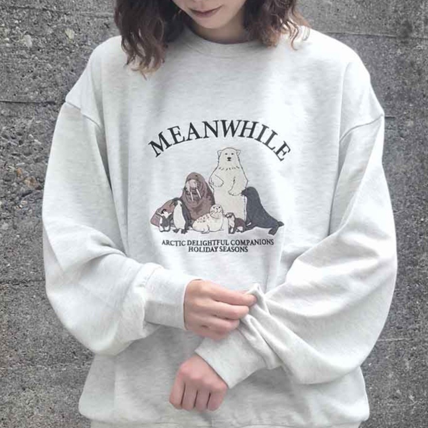 アニマル刺繍スウェット