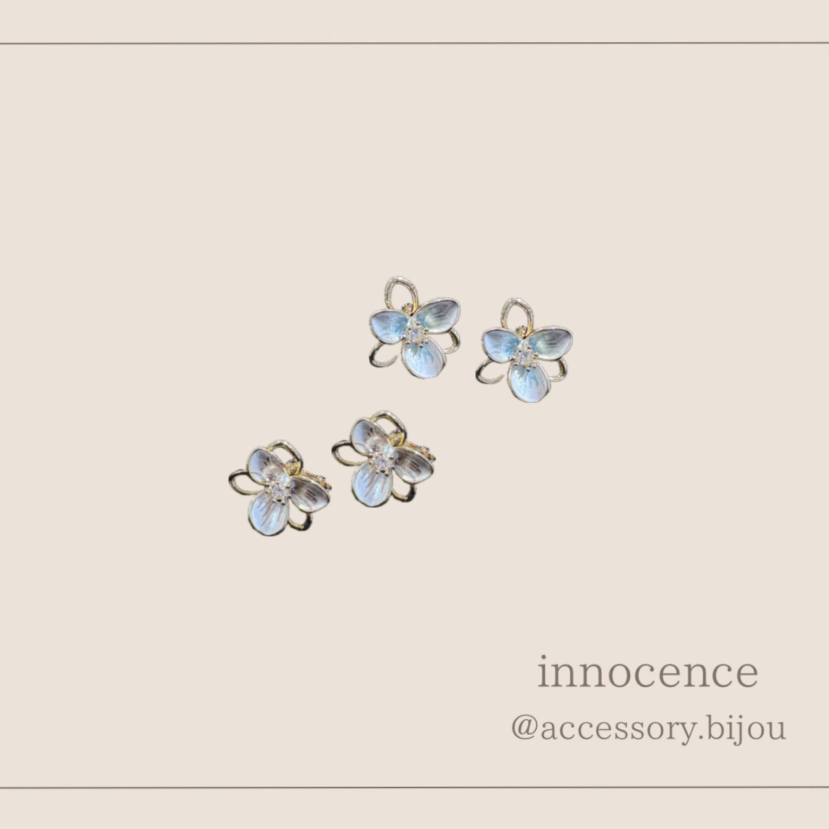 フラワーイヤリング