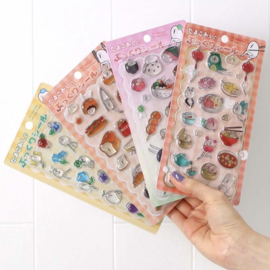 たまごあしのぷっくりシール