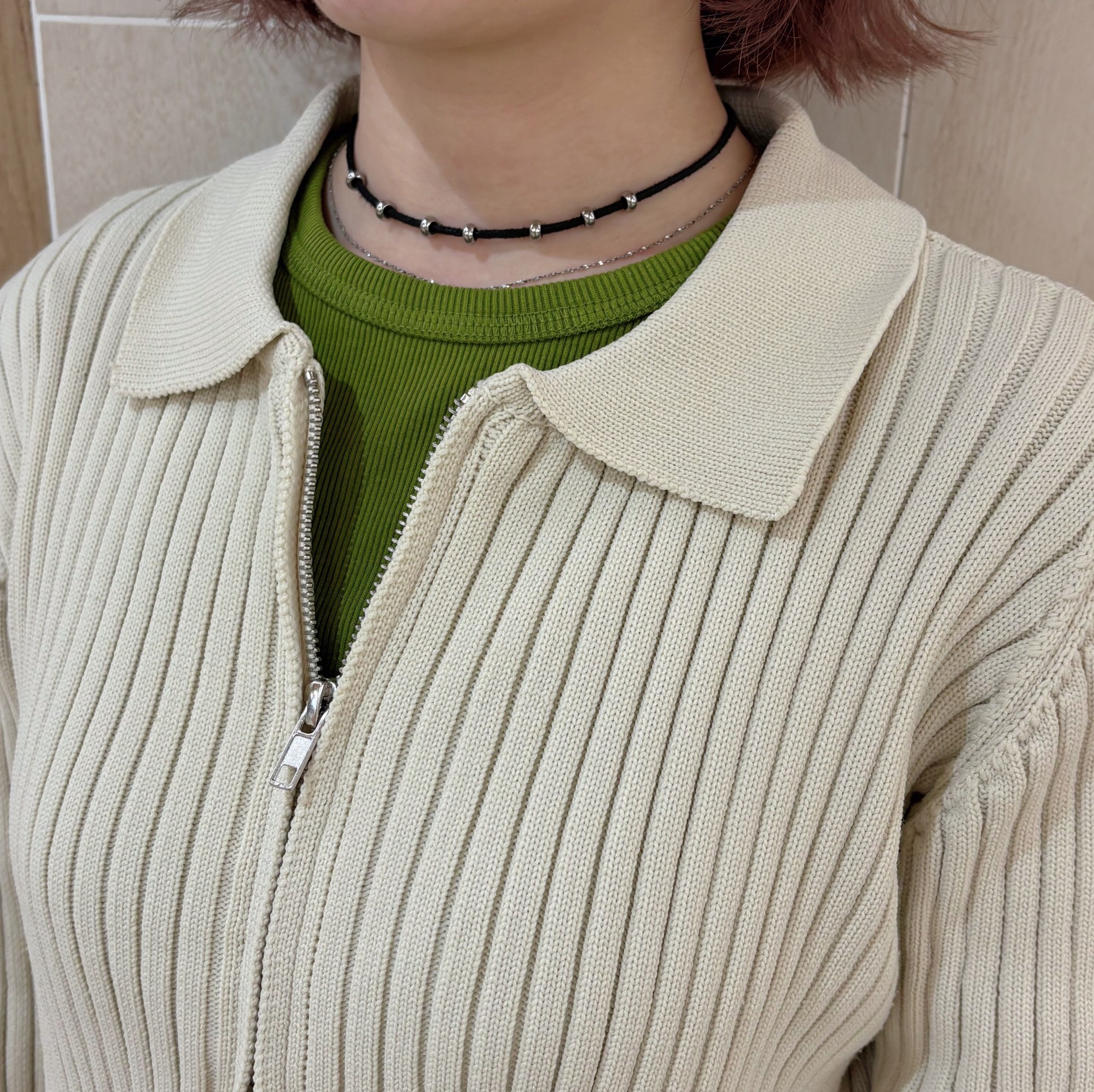 本革チョーカーネックレス