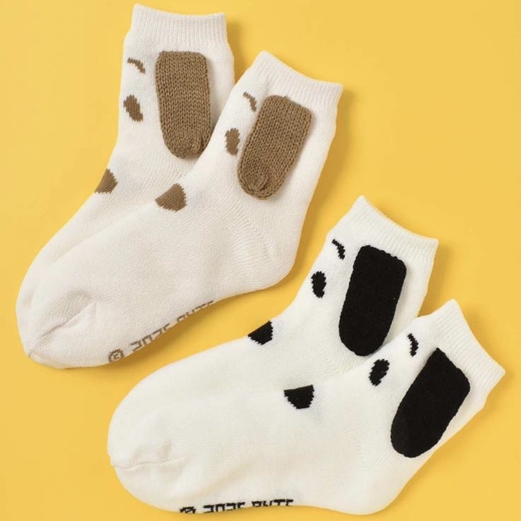 スヌーピー2重編みFaceソックス