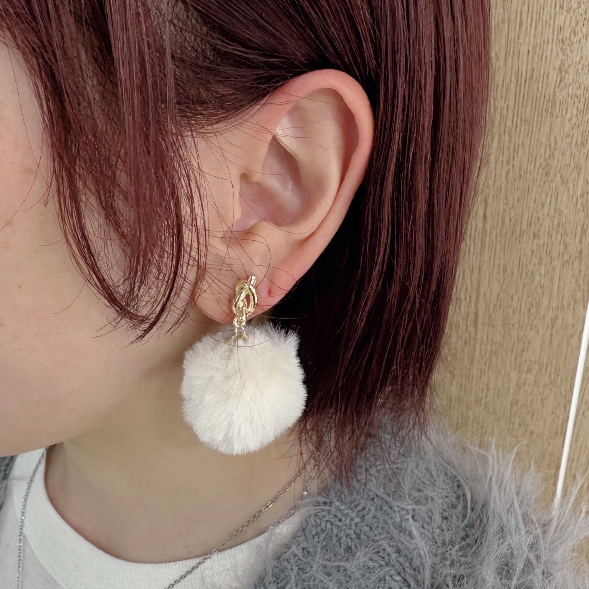 エコファーイヤリング